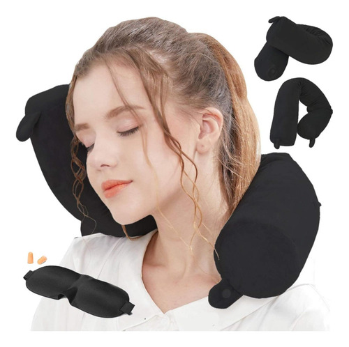 Almohada De Viaje Espuma De Memoria Lucear Soporte Cuello