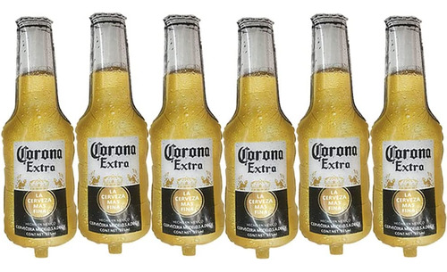 6 Enormes De Globos De Botella De Cerveza De Corona. Decorac