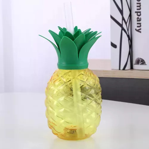 Hjb Vasos De Fiesta Hawaianos Con Forma De Piña Y Flamenco,