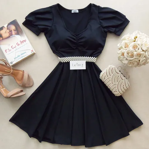 Vestido curto cheap delicado