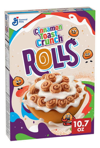 Cinnamon Toast Crunch Rollos, Cereales Para El Desayuno, Caj