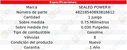 Kit Metales Bancada 0.75 Safari H4 1.5l 1971_1973 S P