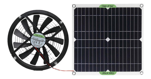 Ventilador De Escape Con Panel De Energía Solar, Mini