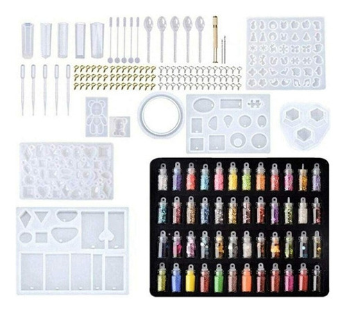 Kit De Molde De Resina Y Pegamento De Cristal For Joyería