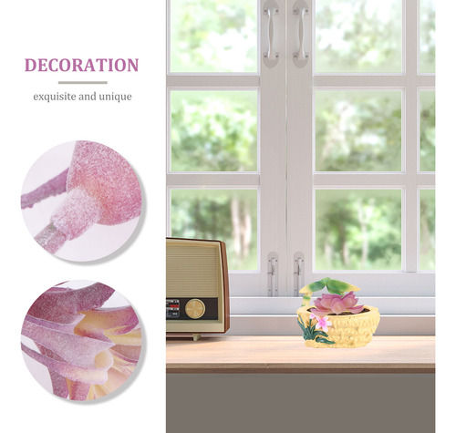 Set De 8 Plantas Suculentas Artificiales Violetas Para Decor