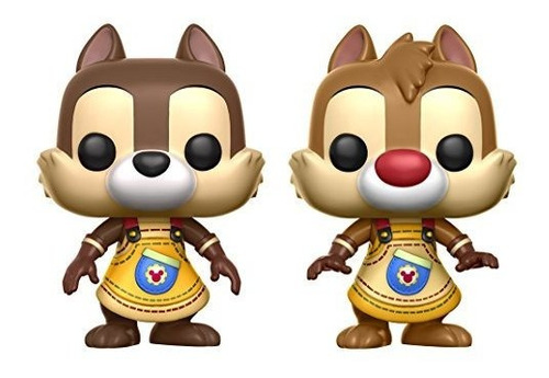 Funko Pop Disney Kingdom Hearts Chip Y Dale 2 Pack Figuras D