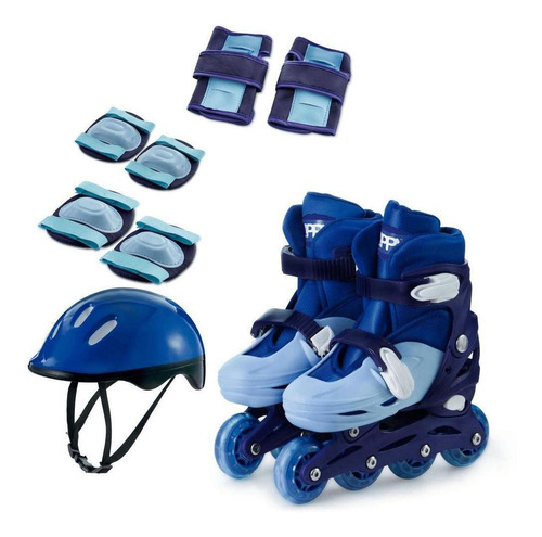 Zippy Toys Kit Patins In Line Ajust Azul 34-37
