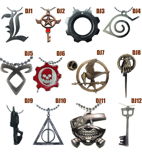 Imagen 2 de 4 de Collar 5pzs Pin Mano Rey Sinsajo Game Of Thrones Mayoreo Gow