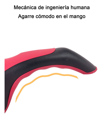 Afilador De Cuchillos De 3 Filos De Acero Inoxidable 3en 1 Rojo