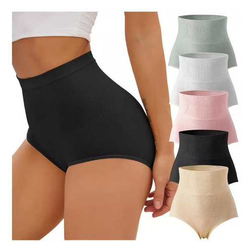 Conjunto De Ropa Interior Delgada De Cintura Alta Para Mujer