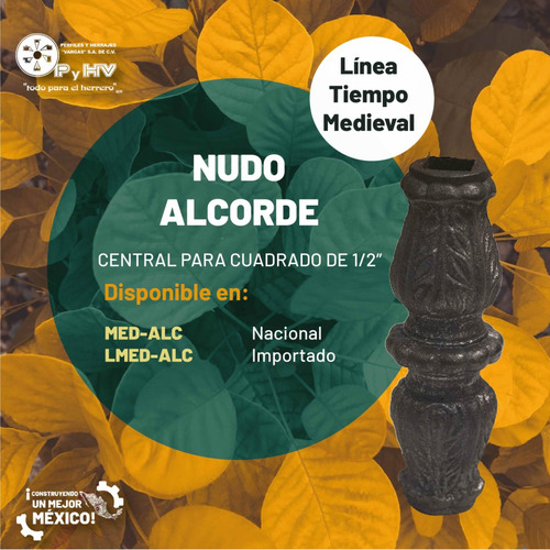 Figura Hierro Colado Herrería Nudo Redo 200 Pz 1/2 (med-barl