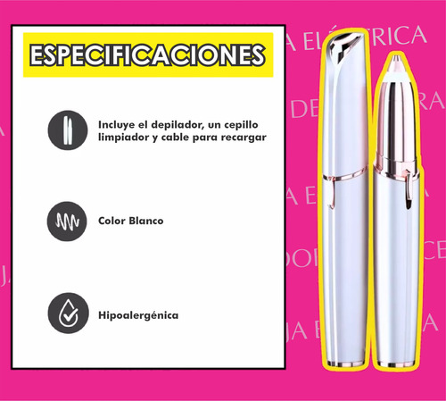 Depiladora Recargable Para Cejas Portátil S-808 Colores