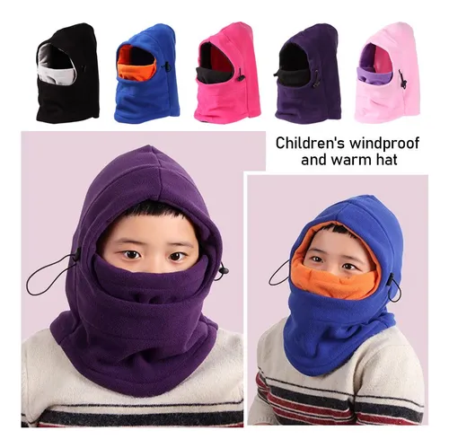 Máscara De Esquí Con Capucha, Gorro Para Niños, Pasamontañas