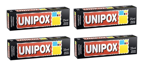 Adhesivo Pegamento Universal Unipox 25ml X 4 Unidades