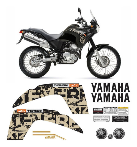 Adesivos Yamaha Tenere 250 2014 Preta Tnr012