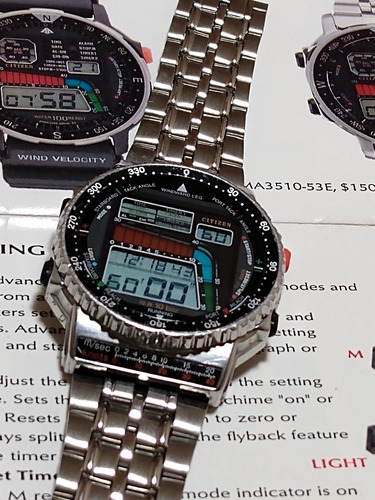 Citizen D120 Série Prata - Wind Surf - Muito Conservado