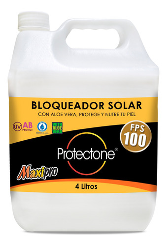Bloqueador Solar Fps 100 Protectone 1 Galón 4 Ltrs