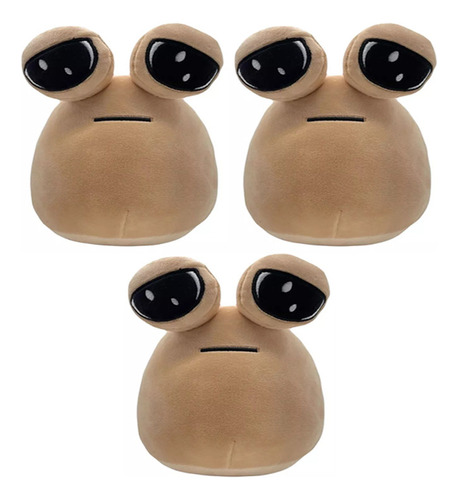 3 Piezas Peluche De Pou Mi Mascota De 22 Cm Pou Bebe