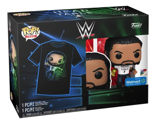 ¡funko Pop! Pop & Tee Wwe Exclusivo De Roman Reigns Xl