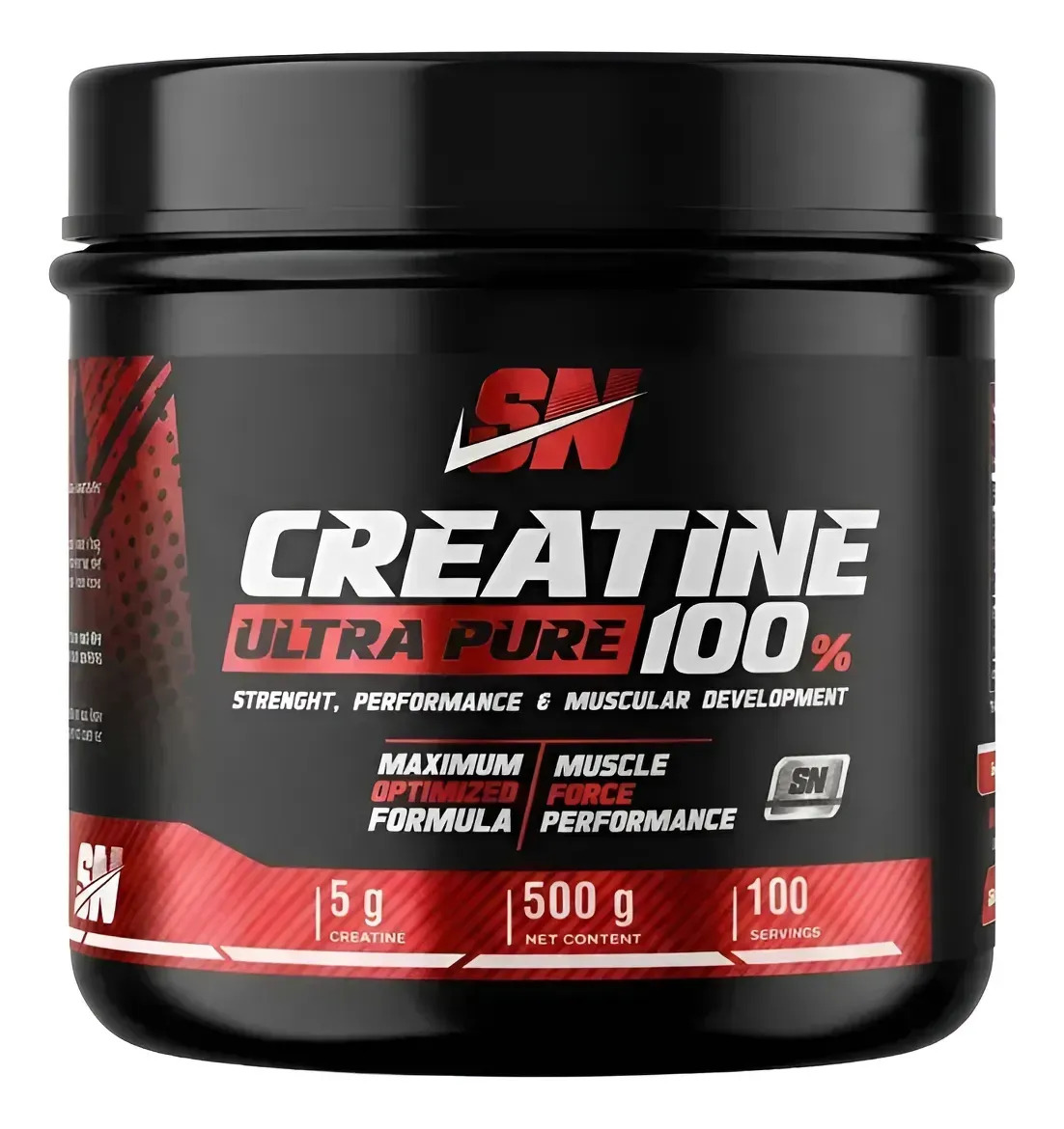 Creatina Monohidratada Sn nutrition Ultra Pure Sin Sabor 500g