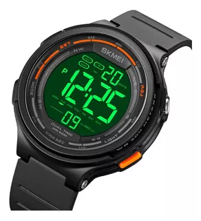 Reloj Luminoso Impermeable Skmei Led Color De La Correa Negro