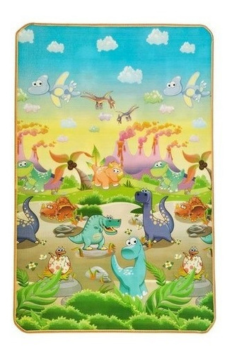 Imagem 3 de 6 de Tapete Infantil Educativo Atividades Duplo 180x120cm Térmico