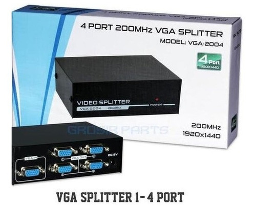 Splitter Vga  4 Puertos Multiplicador  Activo Retiras Hoy