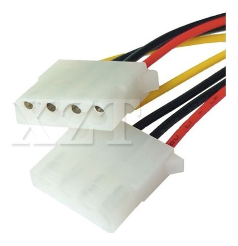 Imagem 2 de 3 de Cabo Y Adaptador 1 Sata Macho Para 2 Ide Molex Femea 004