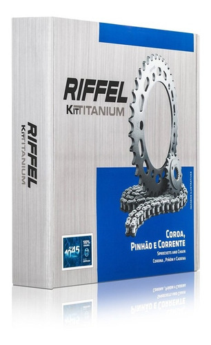 Kit Transmissão Relação Riffel Cb 250 Twister 2016-17 C/ Ret