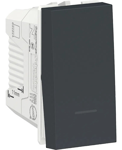 Kit 2 Modulo Interruptor Simples 10a Grafite Orion S70110194
