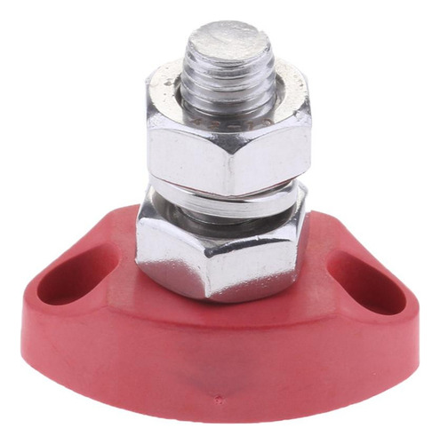 Bloque De Conexiones Poste De Potencia Negro 8mm Rojo