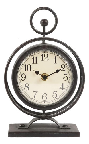 Jumbo Humble Reloj De Escritorio De Metal Vintage Pequeño, R