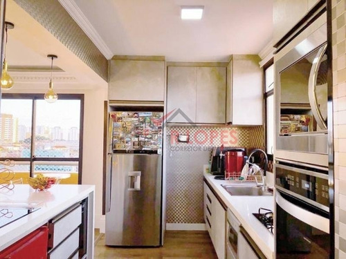 Imagem 7 de 30 de Lindo Apartamento Para Venda No Bairro Tatuapé, 3 Dorm, 1 Suíte, 2 Vagas, 108 M - 2064
