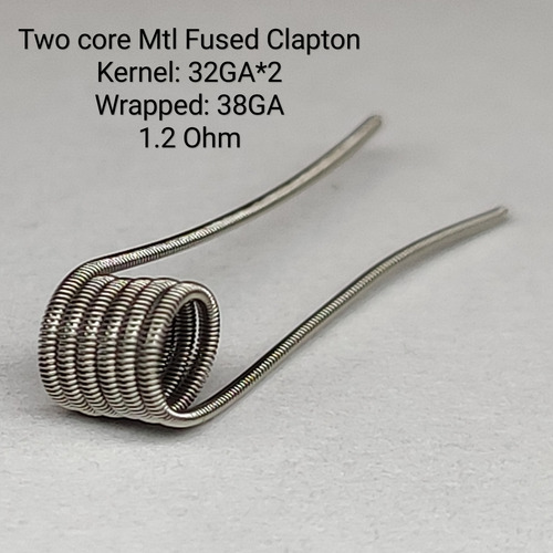 10pz Mtl Fused Clapton 1.2ohm Resistencias Coil Nichrome