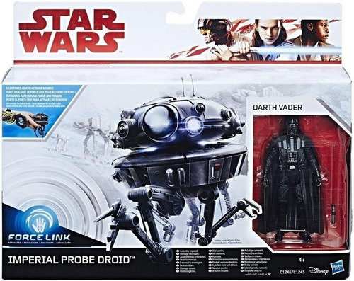 Darth Vader + Imperial Probe Droid Force Link Star Wars (Usado)