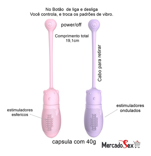 Massageador Elétrico Bullet Sem Fio Usb 10 Vibrações