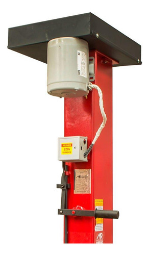 Elevador Automotivo Vermelho De 2500kg Trifásico 220V/380V