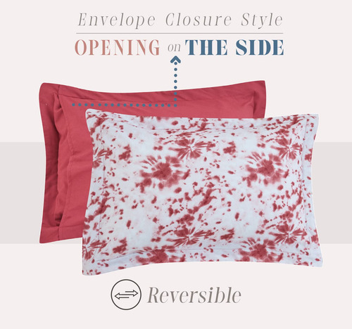 Juego De Edredón Reversible 10 Piezas Estampado Suave Y Afel