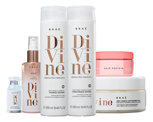 Kit Braé Divine Completo E Hair Protein (6 Produtos)