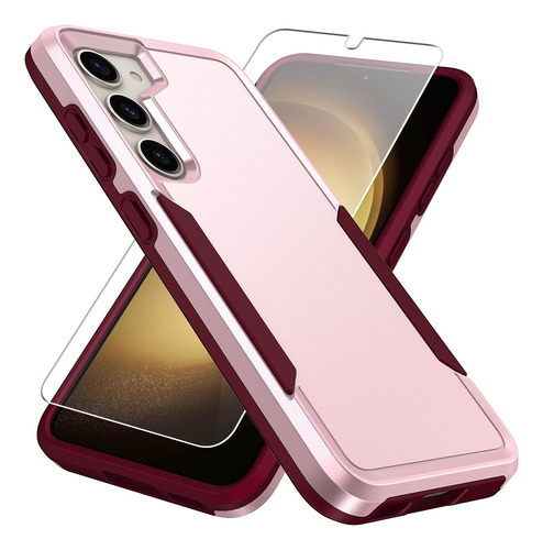 Funda Para Galaxy S23 Rosa 6.1-puLG Uso Rudo