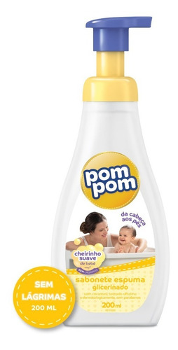 Imagem 2 de 4 de Kit Sabonete Pom Pom Espuma 200ml - 12 Unidades