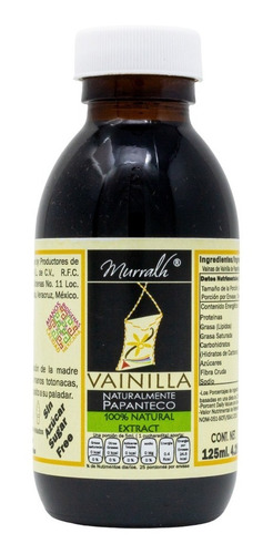 Extracto De Vainilla Natural De Papantla 125 Ml Murralh