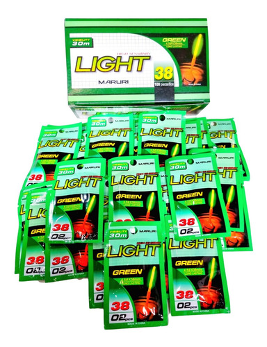 Luz Quimica Verde Bastão Fluorecescente 4,5x38mm Isca Pesca 