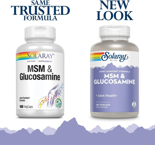 Glucosamina Msm E 180 cápsulas vegetarianas - Solaray