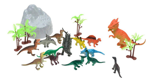Imagen 5 de 7 de 3x Paquete De 19 Figuras De Dinosaurios De Plástico Modelo