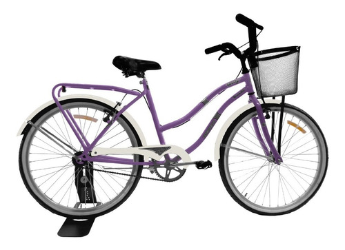 Imagen 1 de 4 de Bicicleta Rodado 26 Dama Mujer Paseo Full Urbana Con Porta