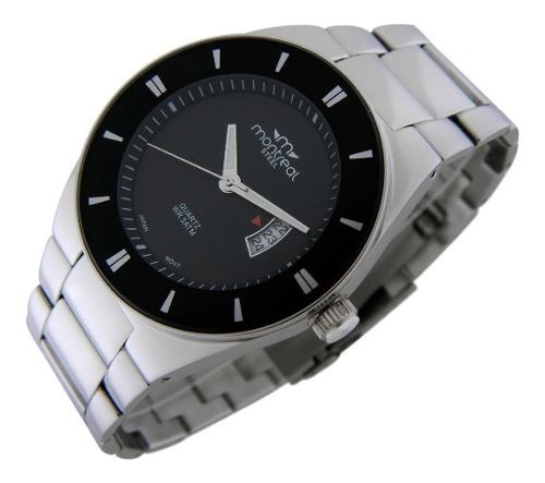 Reloj Montreal Hombre 100% Acero Ml135 Envío Gratis