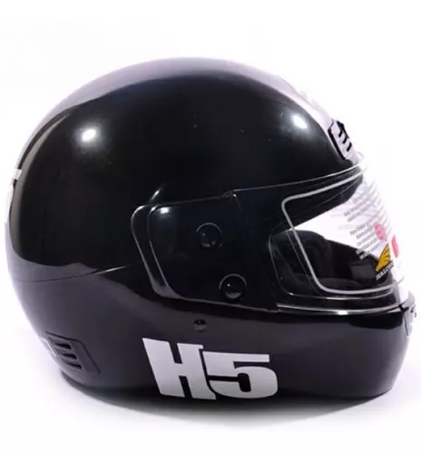 Casco Infantil Para Moto Halcon Hs Kids Negro Massio Motors