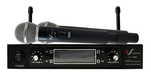 Venetian U-168 Microfono Inalambrico Doble Uhf Con Maletin