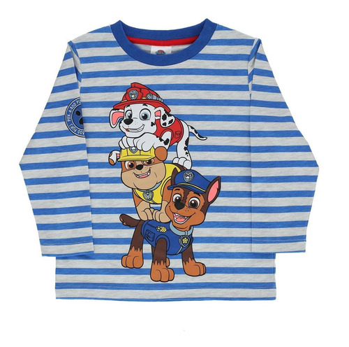 Polera Niño Paw Patrol Fashion Listada